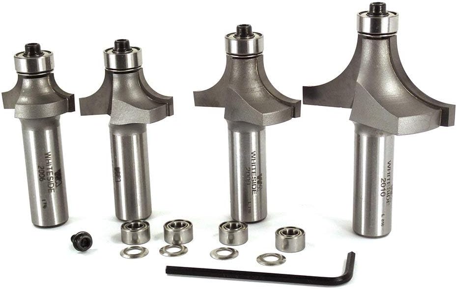 Whiteside Router Bits 501 Round Over and Beading Set with 1/2-Inch Shank