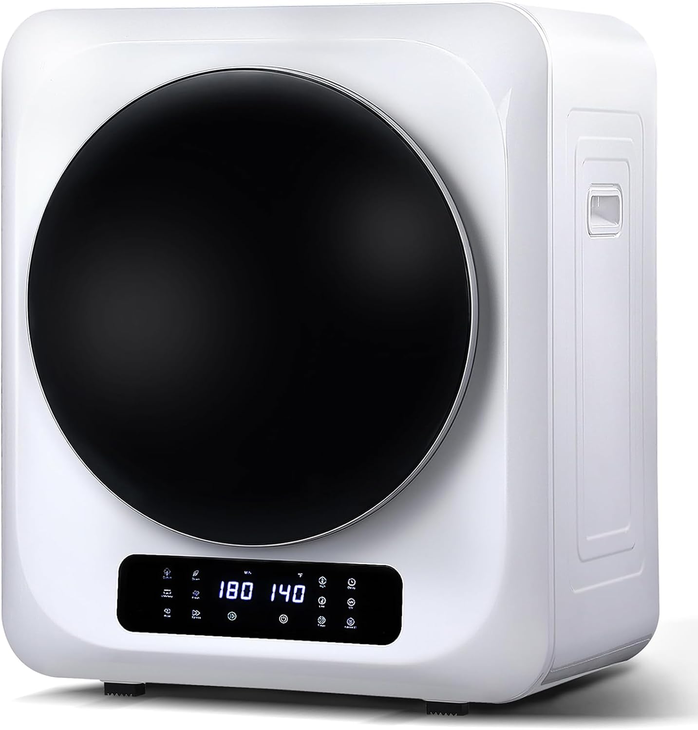 Tumble Dryer for Clothes, 8.8 lbs Capacity Wall-Mounted Compact Laundry Dryer with LCD Display and Stainless Steel Drum, Electric Dryer Machine for Apartment, Home, Dorm, RV