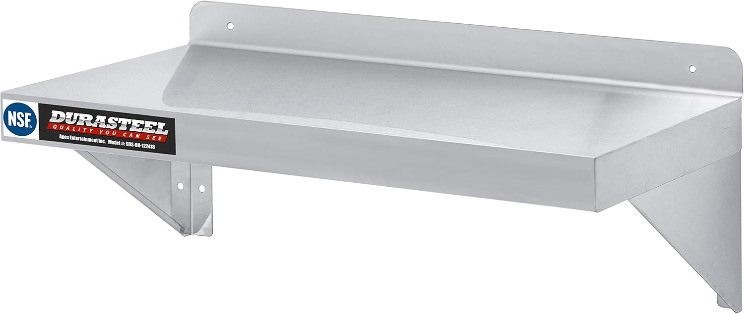 DuraSteel Stainless Steel Wall Shelf - 24