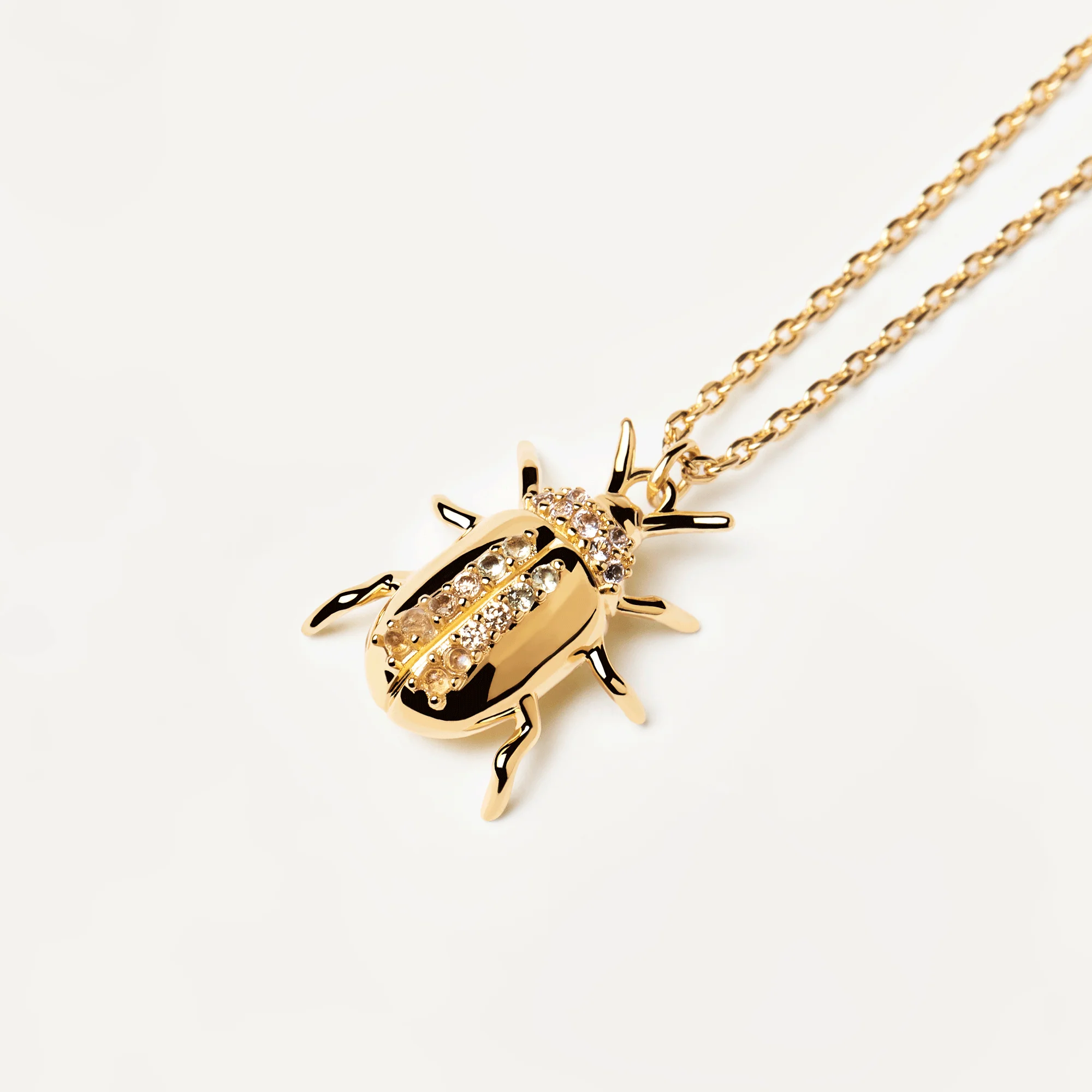 Balance Beetle Amulet Necklace