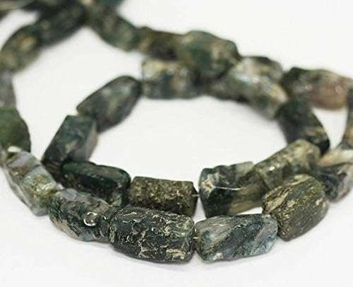 1 strand moos agate rectangle box smooth 20'' long strand gemstone beads, jewelry supplies for jewelry making, bulk beads, for meditation jewellery gemstone 18mm to 30mm