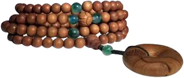 Mascot Wooden Crafts Wood Carving Art Wood Decoration Artwork 老山檀香手串阡陌繁花108颗 文玩手串念珠男女檀木佛珠手链(DIY沉水6MM老山)