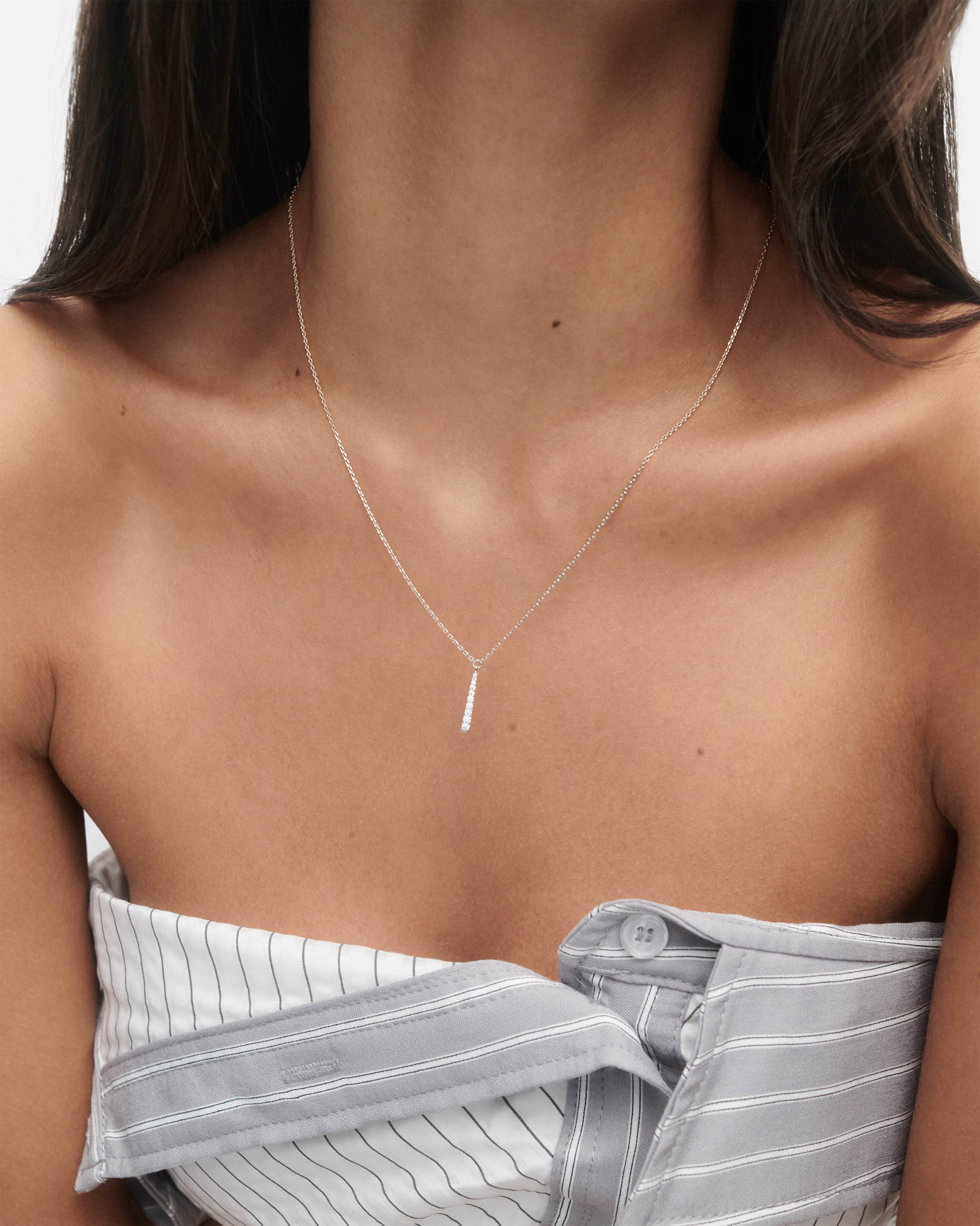 Olga silver necklace