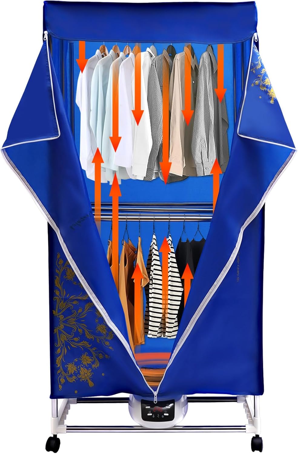 Portable Clothes Dryer, 1500w Drying Machine,Travel Portable Dryer Machine For Clothes with Timer,Stainless Steel Mini Dryer for Light Clothes, Underwear, Baby Clothes - Quick Compact Dryer Machine