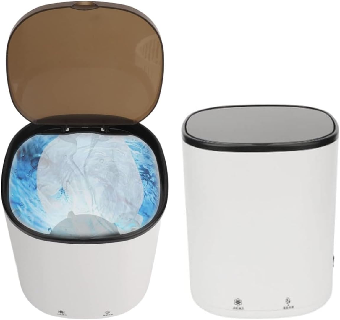 Septpent 4.5L Portable Mini Washer, Compact 24W 12V Home Blue Light Washer, Centrifugal Water Flow Dewatering,Auto Stop Single Tub Washer, for Apartment/Camping/RV/Underwear/Socks Baby Clothing