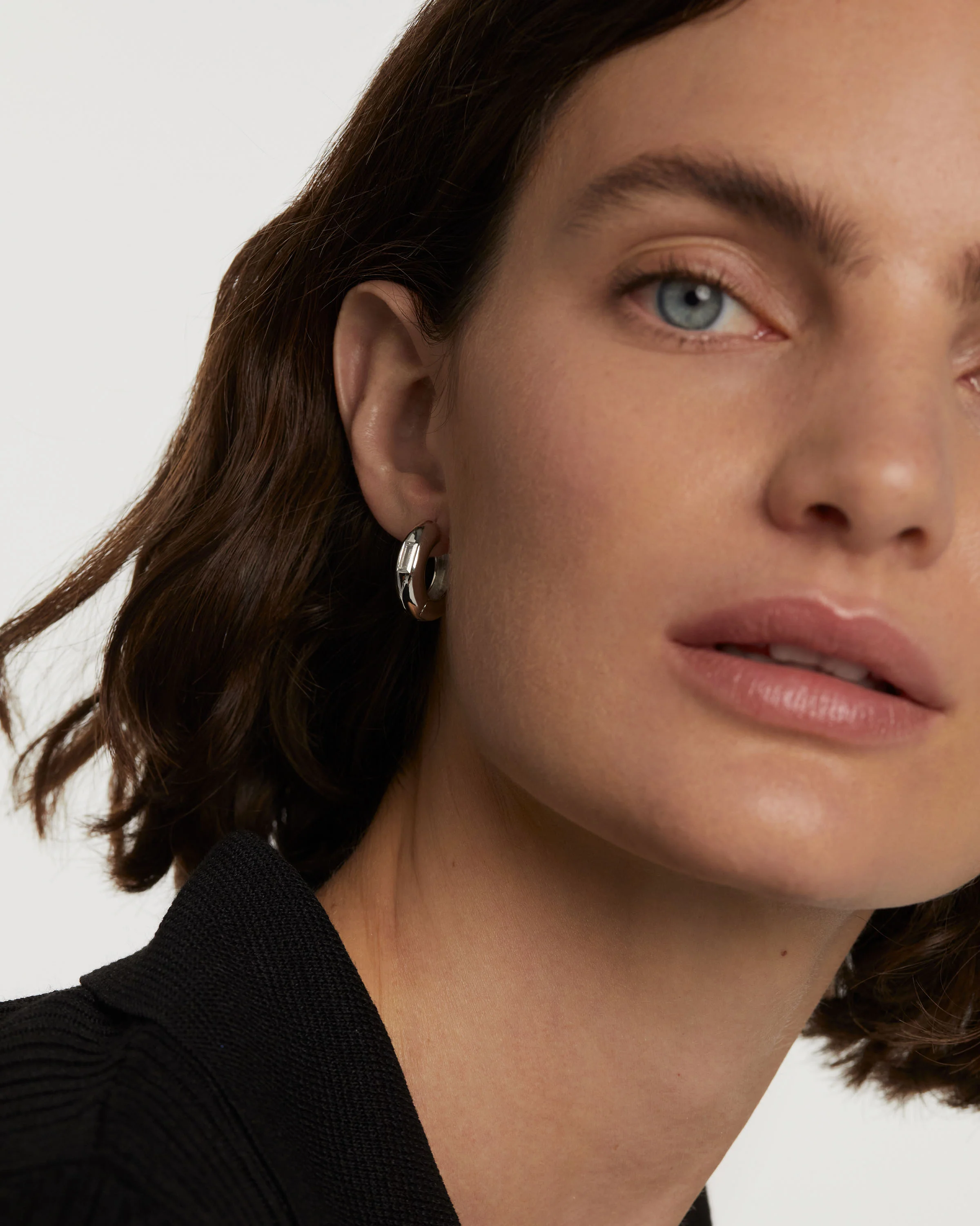 Kali Silver Hoop Earrings