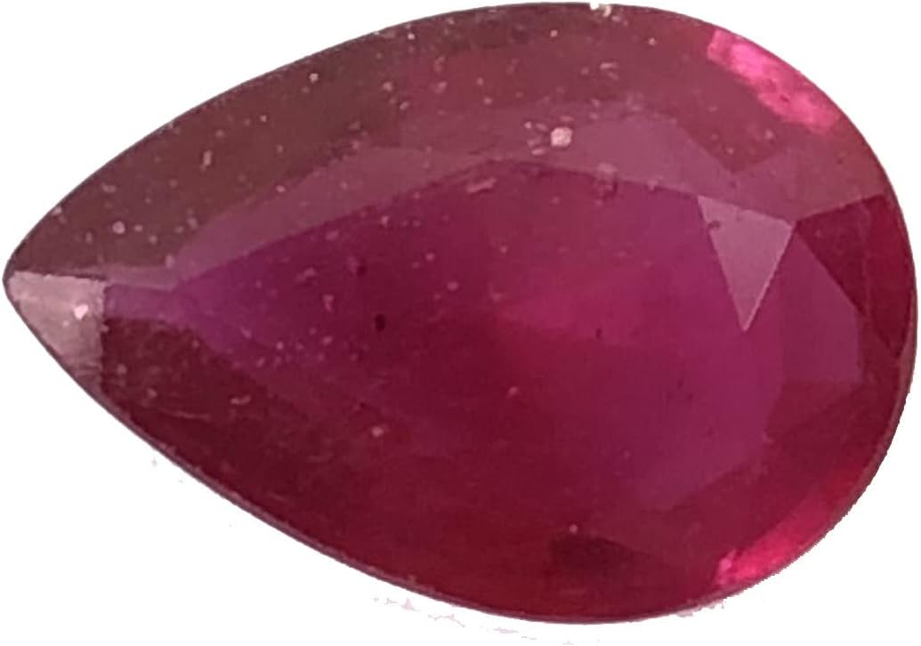 5.46 Ct Ruby Pear Shape Size 14x10 mm Cut Faceted Attractive High Quality Fine Loose Gemstone Best For Making Pendant/Necklace Jewelry - Clean Surface Ruby