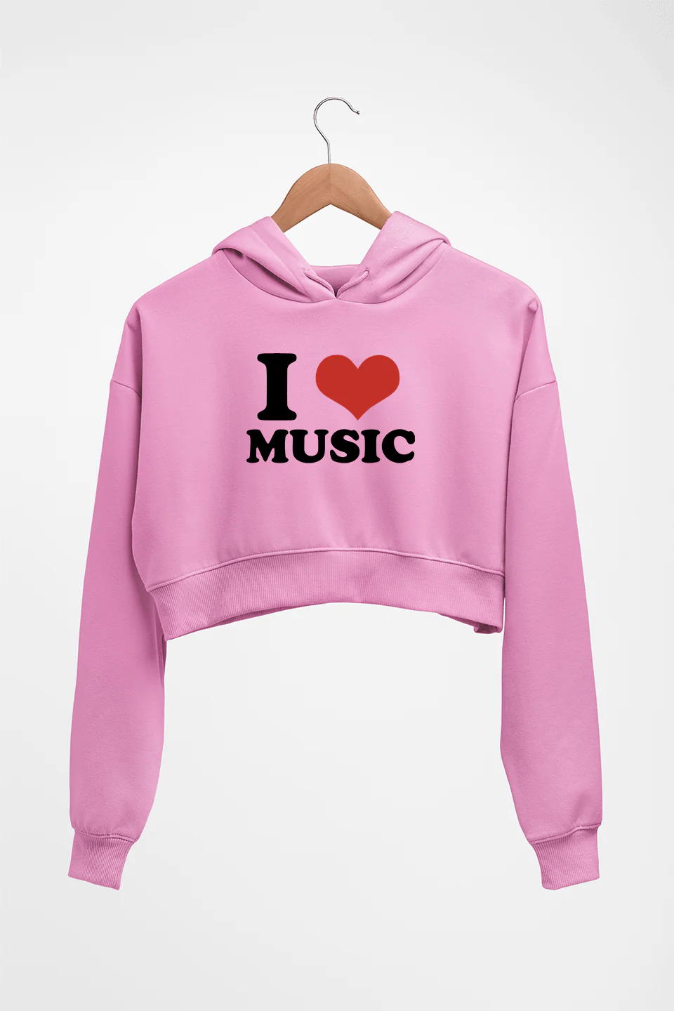 I LOVE MUSIC HOODIE FOR WOMEN