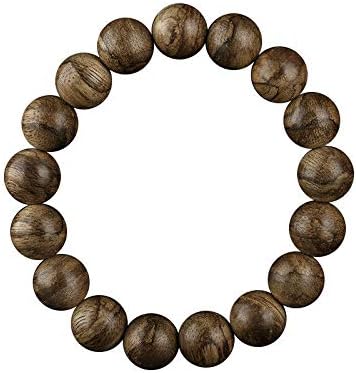 GLW Tarakan 12 Mm Japa Mala Meditation Wild Agarwood Aloewood Prayer Beads #3255