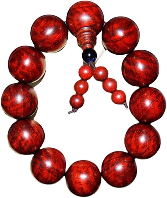 Mascot Wooden Crafts Wood Carving Art Wood Decoration Artwork 小叶紫檀水波纹手串 20mm满水波略带星高密度佛珠念珠(DIY手工挑选多水波纹20M)