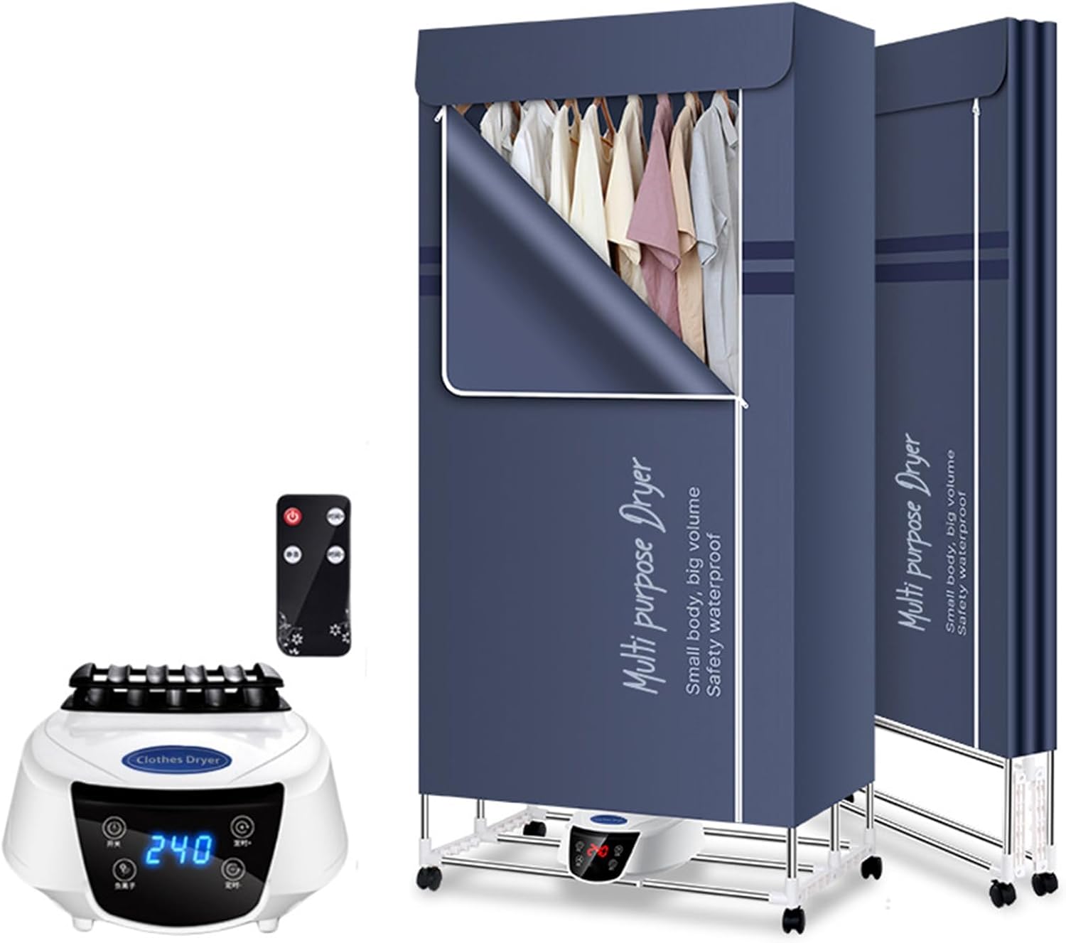 Heated Drying Rack,Electric Clothes Dryer with Remote Control and Timer, Indoor Foldable Electric Clothes Airer Drying Rack, Electric Clothes Drying for Apartments, Families, Dormitories