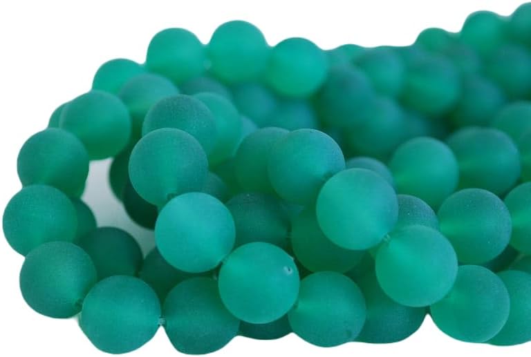 13 inch Strand of Natural gem Green Agate, 10mm Round Smooth Beads for DIY Jewelry Making. | Beads_04007