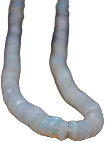 13 inch Strand of Natural gem Ethiopian Opal, 5-7 mm Rondelle Faceted Beads for DIY Jewelry Making. | Beads_03843