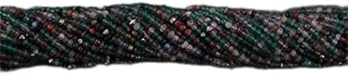 BEADS GEMSTONE 37 Strand Natural Multi Gemstone Faceted Rondelles Beads - Mix Stone Rondelles 2mm-3mm 13.5 Inches Code-HIGH-13920