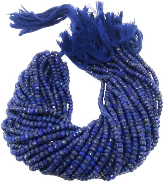 Lapis Lazuli Gemstone Beads, Natural Gemstone Beads, Beading Supplies for Jewelry Making, Wholesale Bulk Beads, 4.5mm - 5mm, 13
