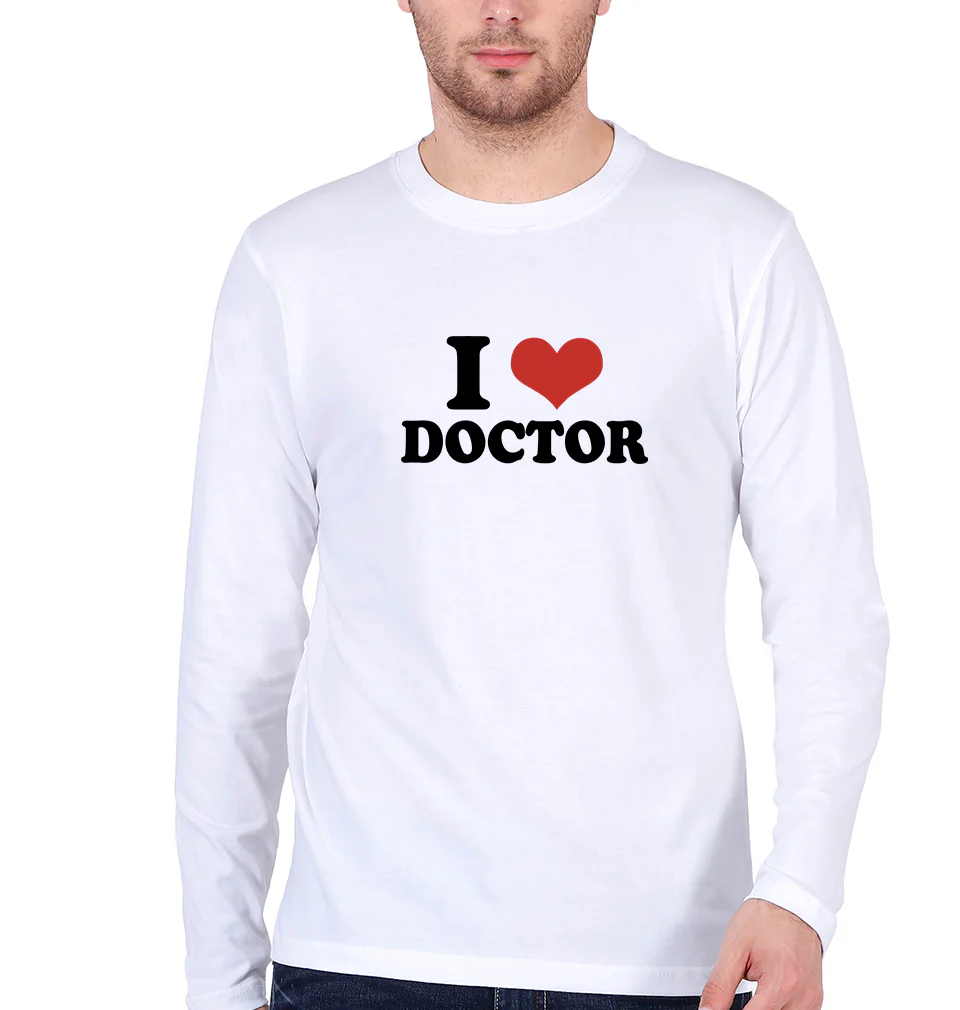 I LOVE DOCTOR Full Sleeves T-Shirt for Men