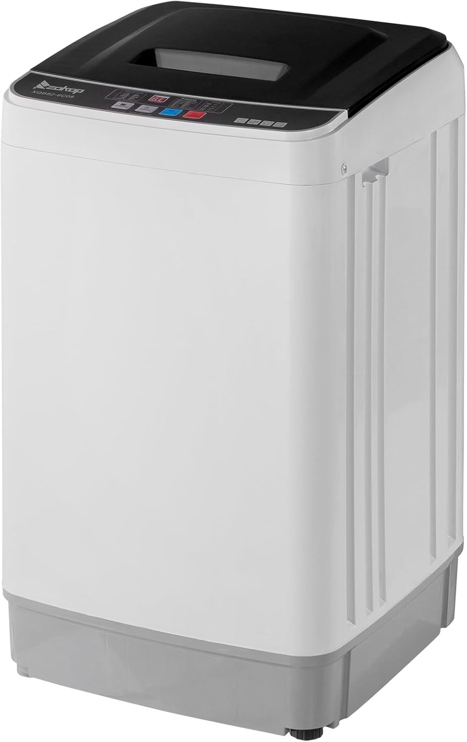 17.8LBS Portable Washing Machine, Full-Automatic Electric Laundry Machine with Stainless Steel Drum, Compact Washer and Spin Dryer Combo with Drain Pump