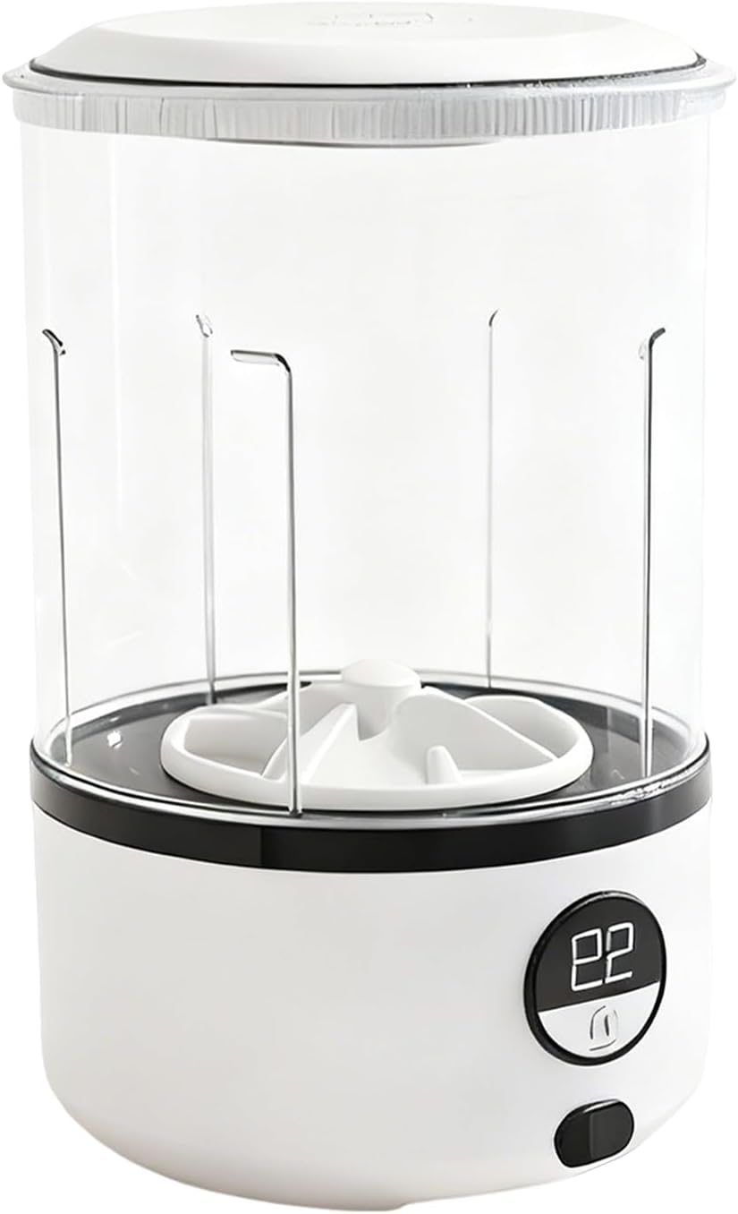 Portable Washing Machine, Cordless Energy Saving Compact Washer, 25x25cm Mini Laundry Machine Lightweight Design, ABS Material with Easy Drain and Fast, Home Appliance with Underwear