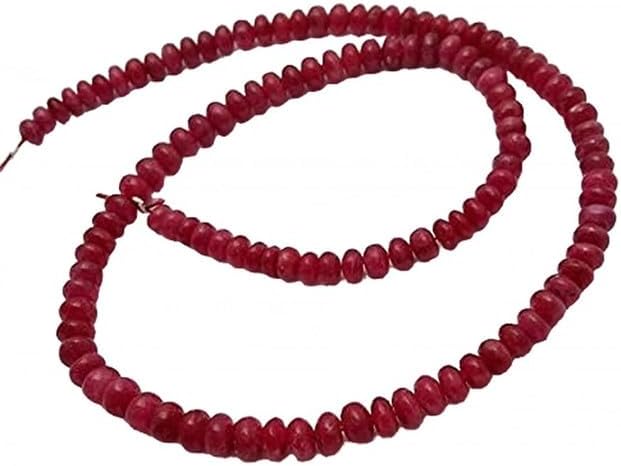 African Ruby Smooth Beads, rondelles Beads, 2 mm - 3 mm 11