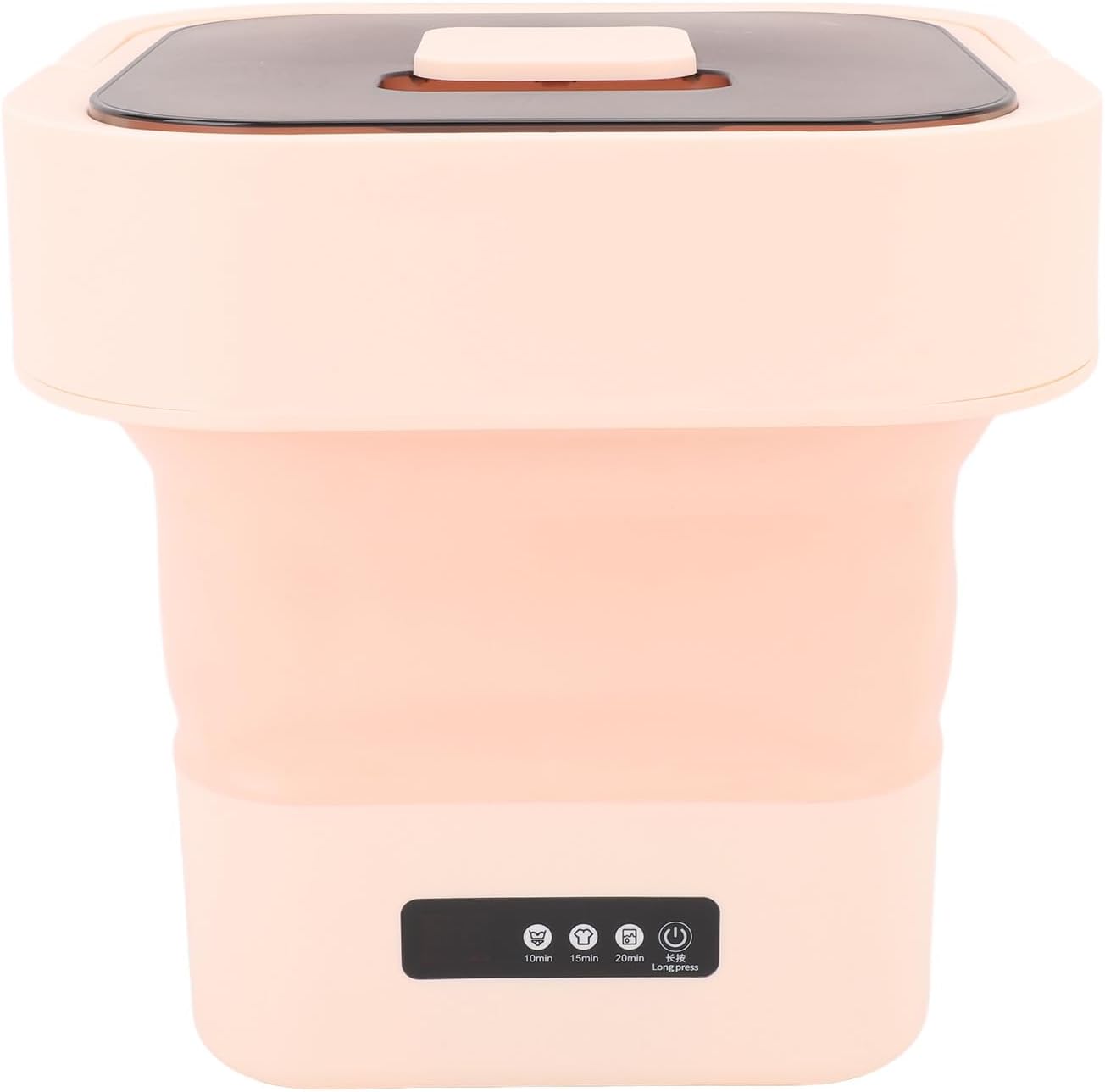 ciciglow Portable Washing Machine, 10L Fully Automatic Soft Spin Drying Machine, Deep Cleaning of Underwear Socks Baby Clothes, Foldable Mini Washer for Apartments Dormitories Hotels (US