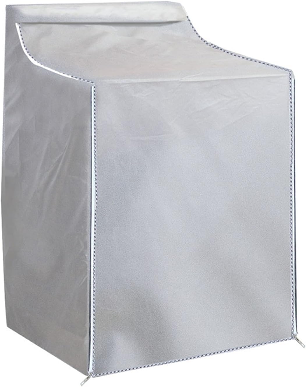 Washer Cover Dust with Zipper Most Washing Machine/Laundry Drying Dryer Waterproof Universal Protector Cover(Silver grey)
