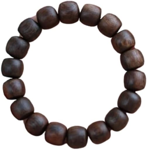 Agarwood 10mm*19pcs Fusen Red Agarwood Drum Beads Nine Points Sunken Grade Buddha Beads