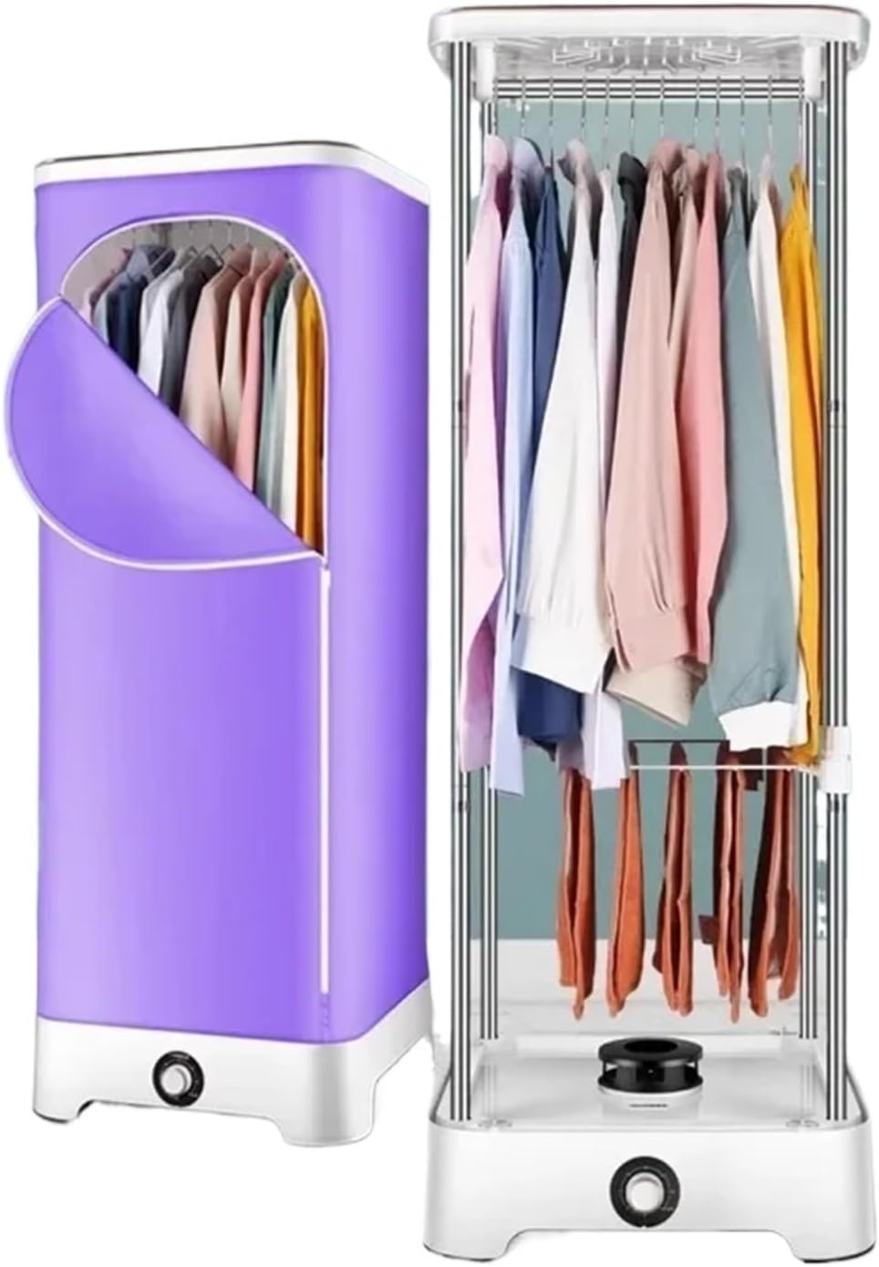 Portable Clothes Dryer, Dryer Household Drying Clothes Coax Clothes Dryer Portable Folding,for Travel,Apartment(Purple)