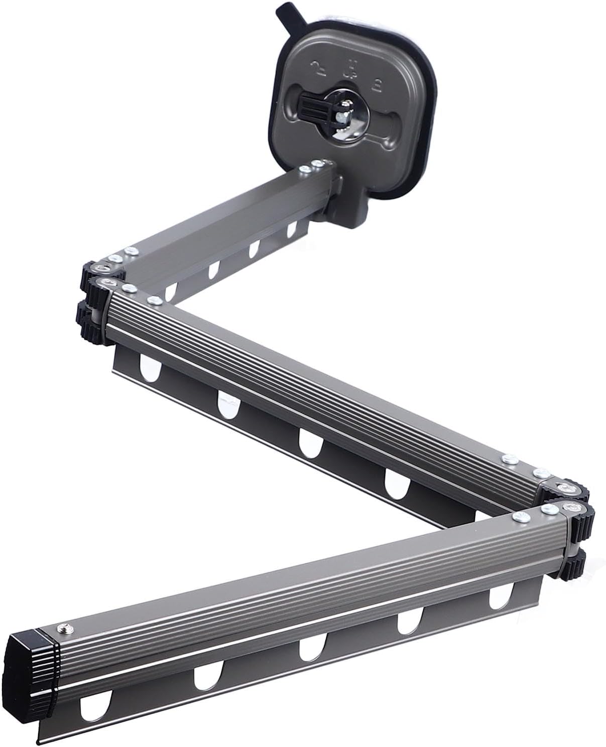 Wall Mounted Clothes Drying Rack Retractable Laundry Dryer for Balcony Space Saving (Fold Grey)