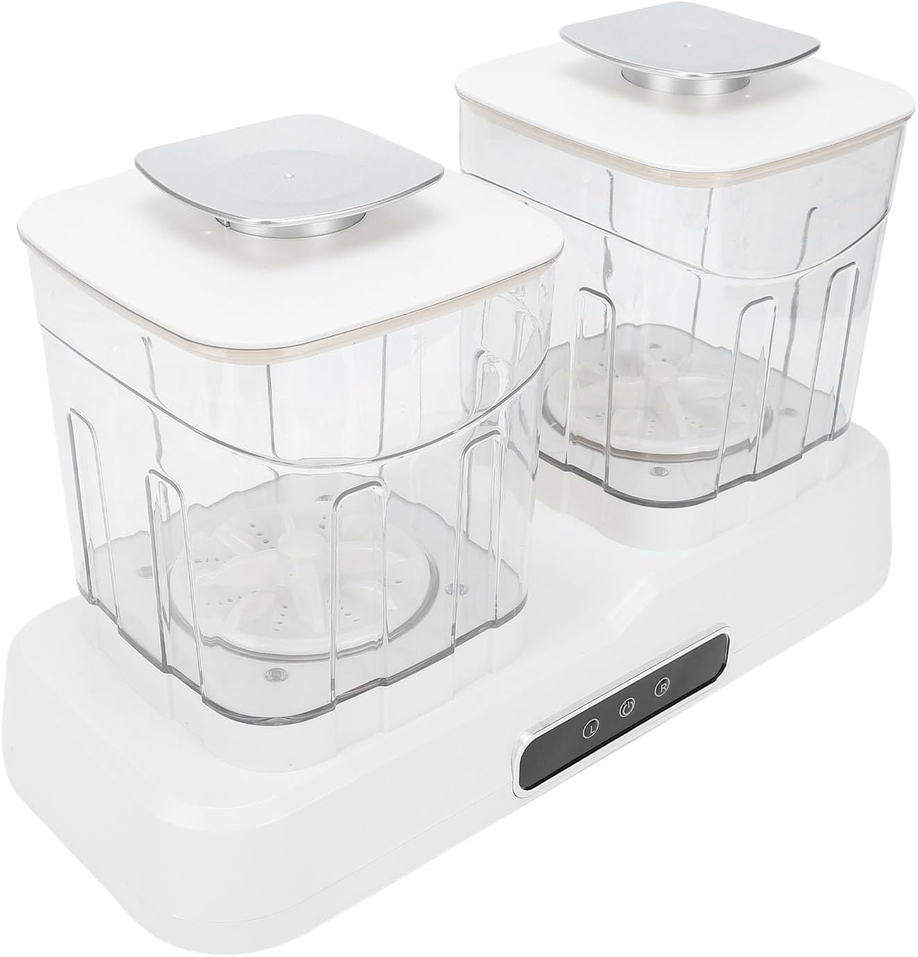 Small Clothes Washer Portable Mini Laundry Machine with Dual Tub Design 360 Deg Deep for Underwear Socks Baby Clothes Travel Apartment Camping