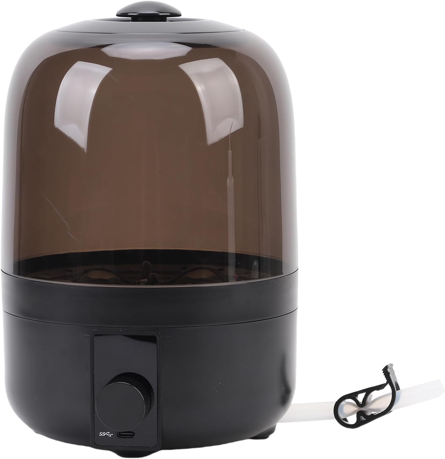 Asixxsix Portable Washing Machine, USB Rechargeable Cordless Mini Washer with Automatic Dewatering and Blue Light, Underwear Washing Machine, Portable Underwear Washer for Apartment (Black)