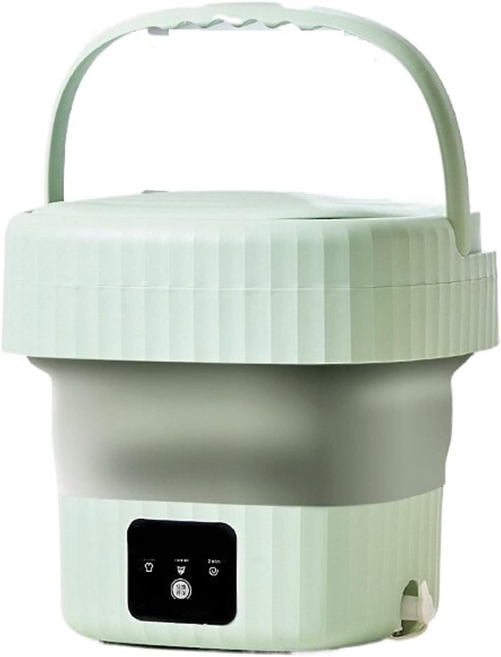 Compact Laundry. Portable Washing Machine with Drain Valve Foldable Design Even Washing Speed Sock Washer for Apartment Camping Travel .Portable