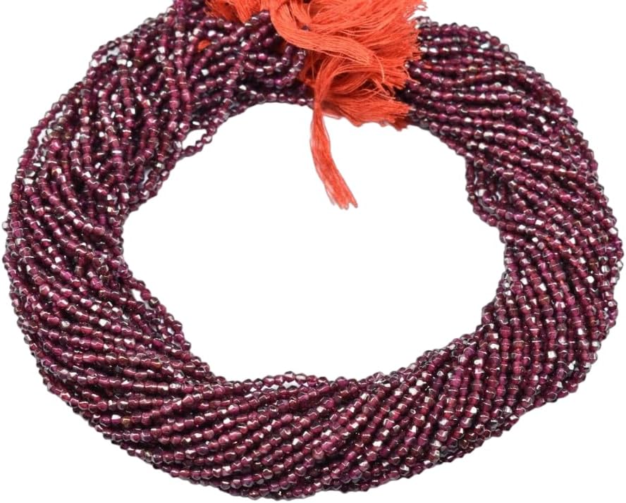 2.5mm Natural Garnet Fancy Shape Faceted Loose Gemstone Beads 13 Inch 100 Strand CHIK-STRD-87967