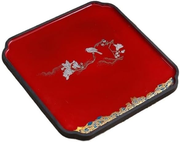 Tray Tea Tray Chinese Retro Dry Tea Tray Kung Fu Tea Tray Covered Bowl Pot Tea Tray Serving Trays(B)