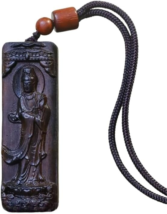 Agarwood Real Hand Carving Genuine Indonesia Dried Wild Agarwood Avalokitesvara Pendant