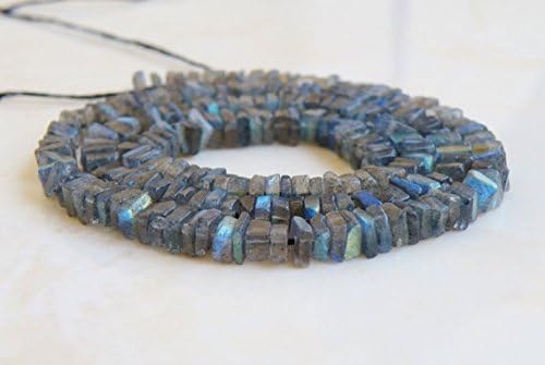 13 inch natural beads strand of 4.5mm faceted rondelle labradorite gemstone beads for DIY jewelry - necklace, bracelet, earring, ring.
