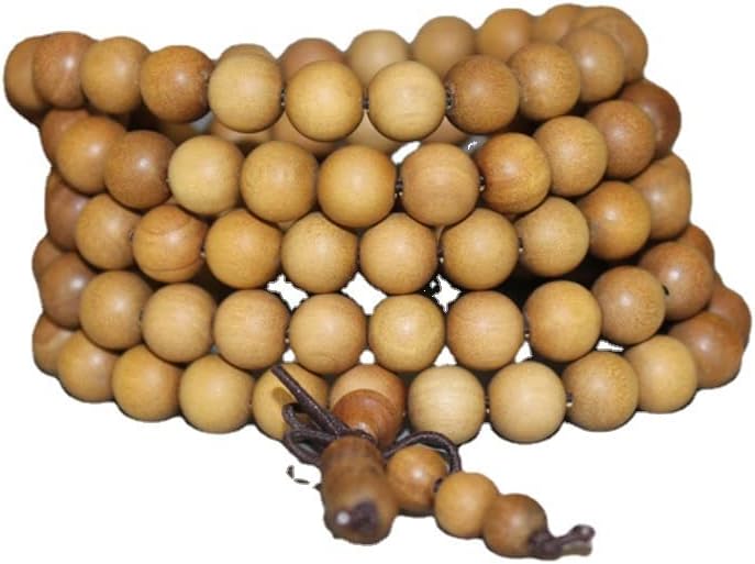 Mascot Wooden Crafts Wood Carving Art Wood Decoration Artwork 印度老山檀香红肉08mm佛珠手串 檀香木手链念珠108颗 规格可选(老山檀香红肉沉水0.8M)