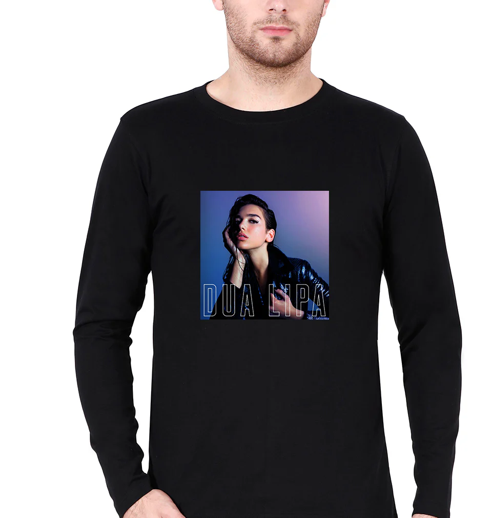 dua lipa Full Sleeves T-Shirt for Men