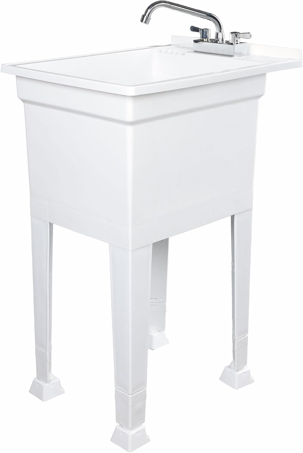 Freestanding Utility Tub Sink with Quick Connect Drain, 18 x 24