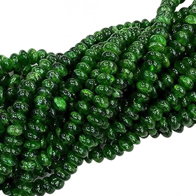 Natural Green Chrome Diopside Rondelle Loose Beads 3x6mm 16