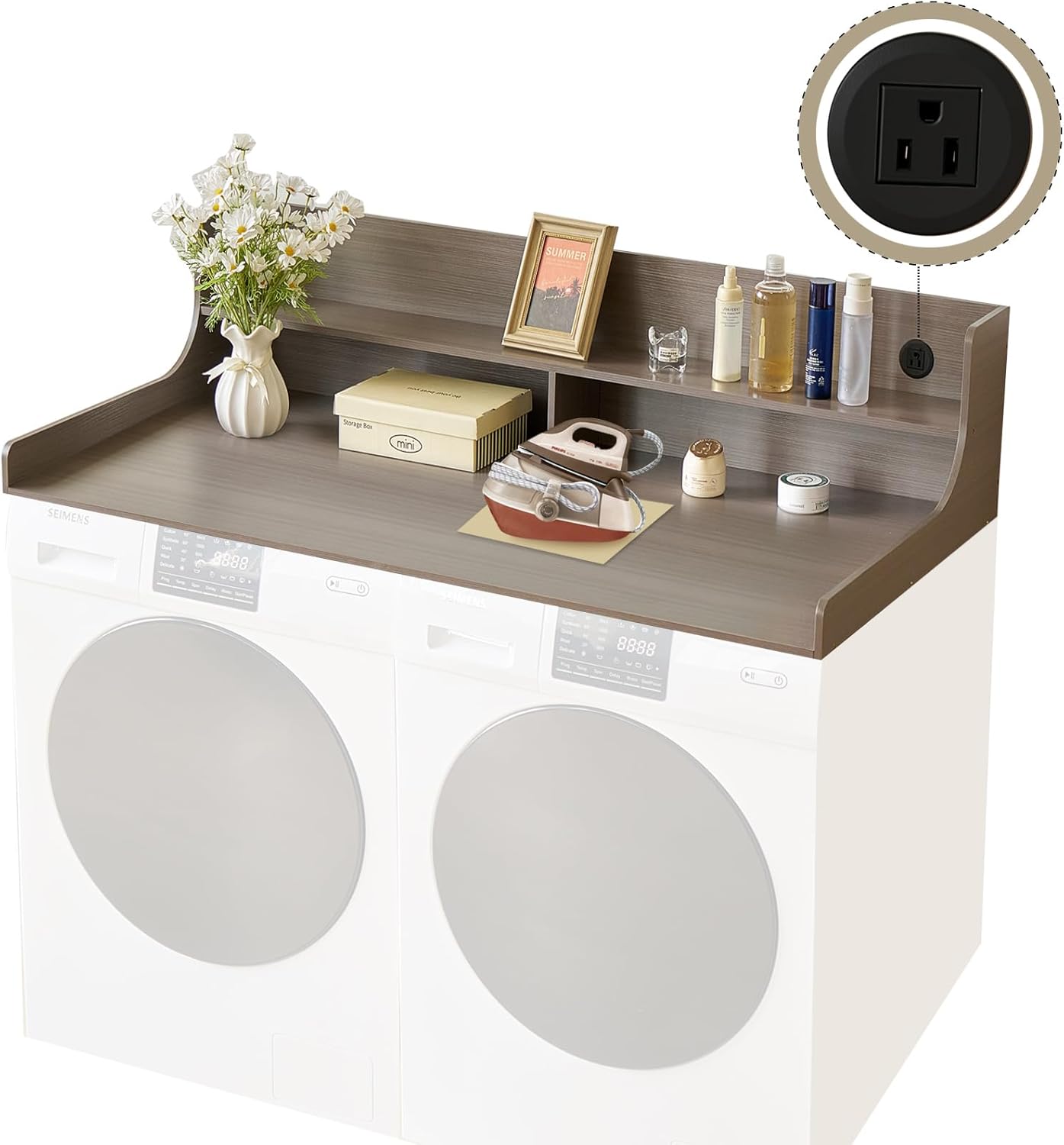 2-Tier Washer and Dryer Countertop 54