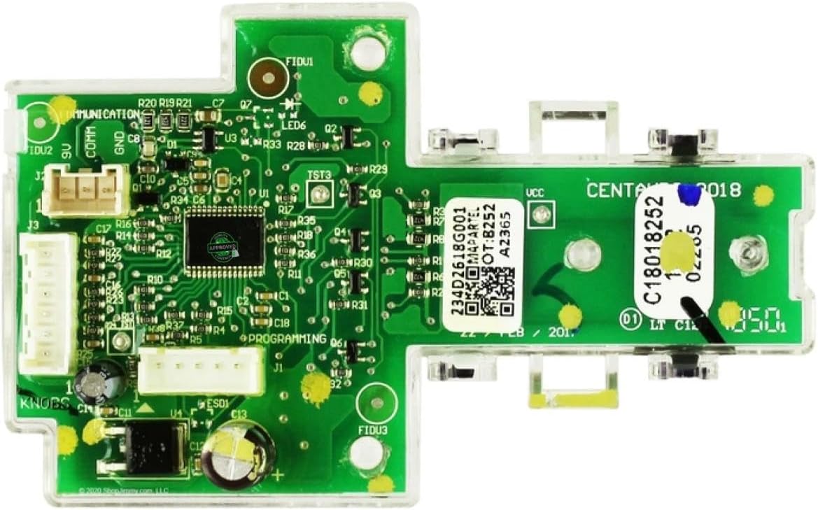 234D2618G001 CKD18G001X compatible with GE Laundry Center Ui Board GE Asm fits old number 234D2618G001