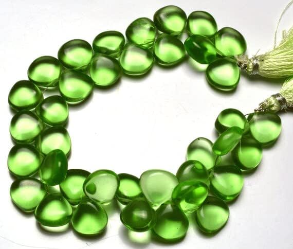 8 inch Strand of Natural Amethyst 10-12mm Heart Smooth briolette Beads for DIY Jewelry Making. |BRIO_00167