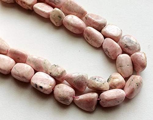 1 Strand Natural Rhochrosite Plain Tumble Beads, Natural Rhochrosite Beads, 11-22mm, 9 Inch Code-HIGH-18425