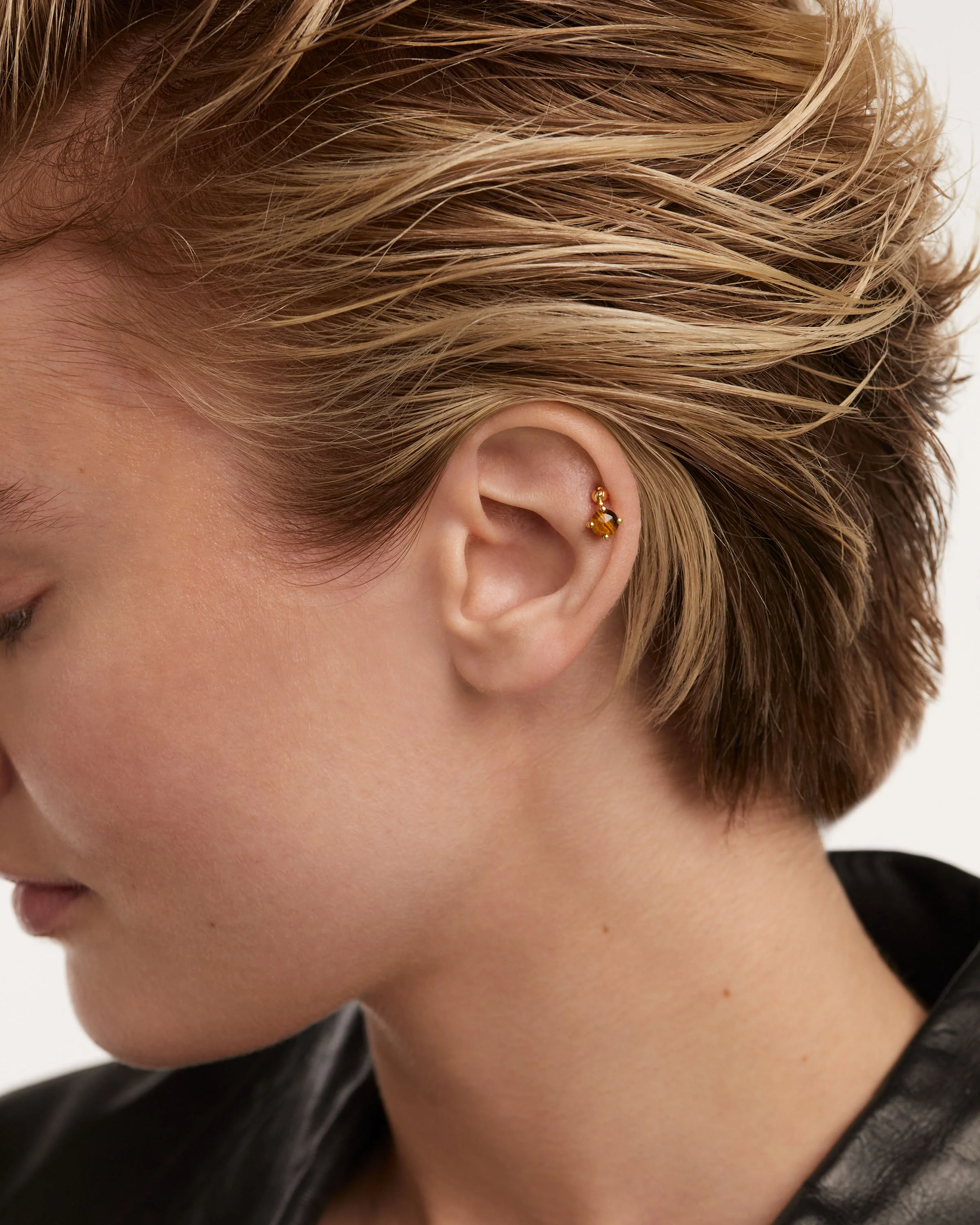 Kimi Tiger Eye Single Earring