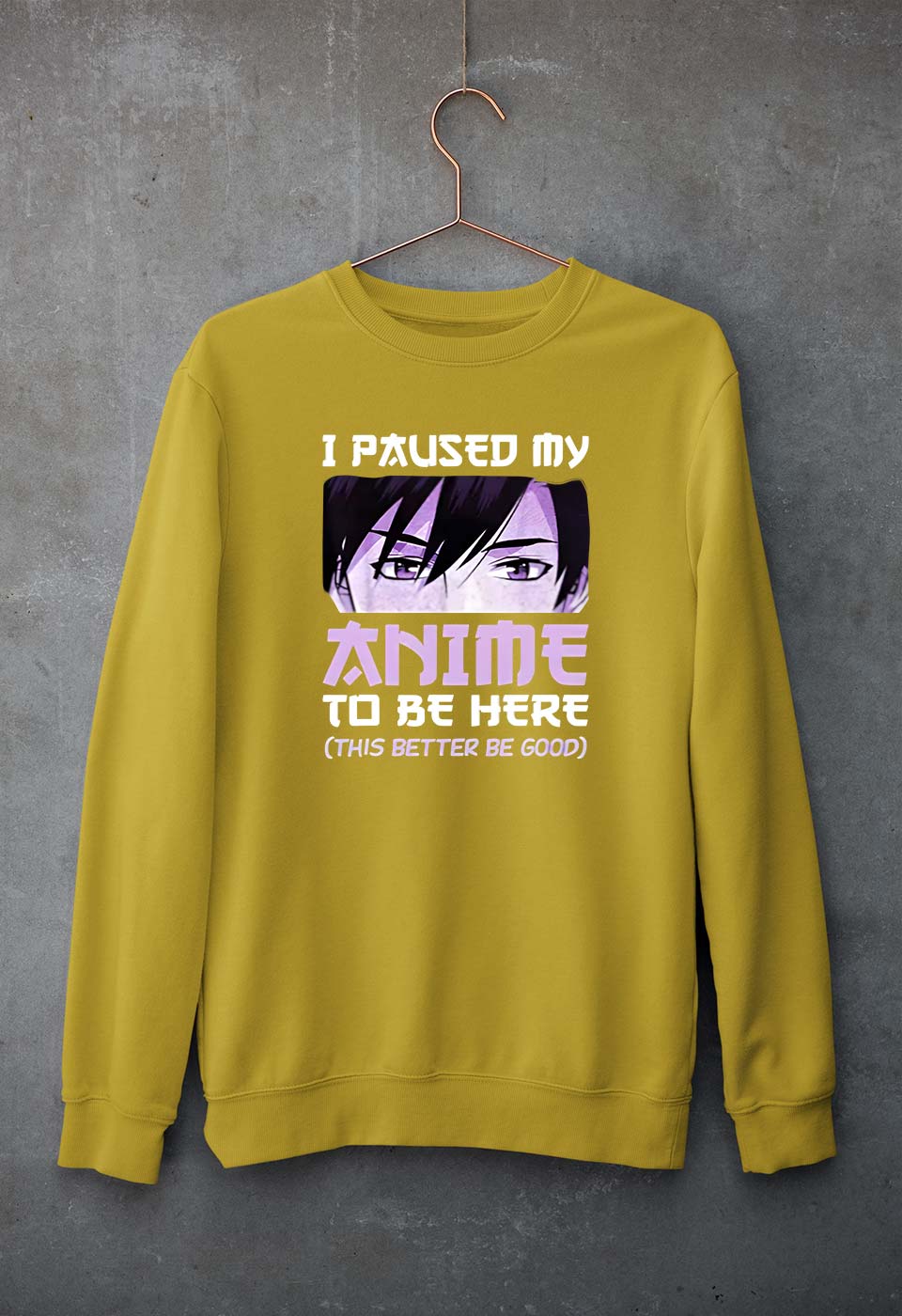 Paused my Anime Sweatshirt for Men/Women