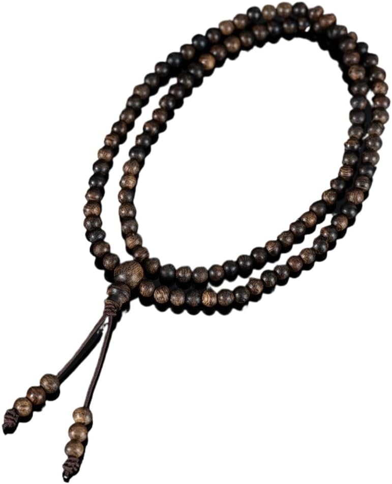 Vietnamese Nha Trang White Agarwood Burl Old Material 4mm*108 Beads Multi-Circle Prayer Beads Sink-Grade