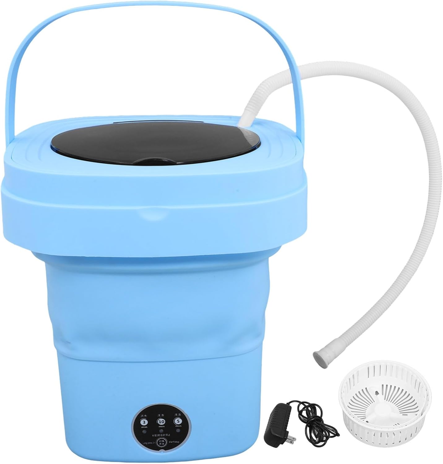 Portable Mini Washing Machine Compact Folding Design Capacity Wash -dry for Travel Dorm and Home Use for