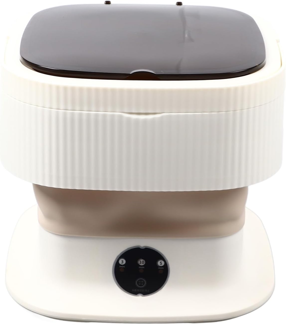 Portable Washing Machine, 10L Foldable Mini Small Portable Washer Washing Machine with Drain Basket, Mini Folding Washer for Apartment, Laundry, Camping, RV, Travel, Underwear