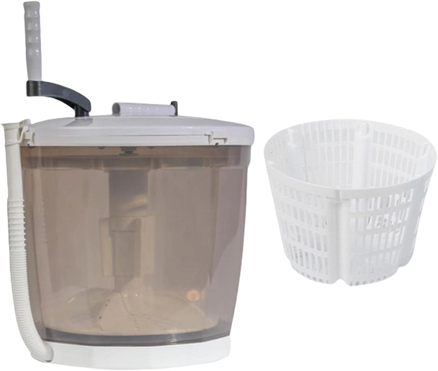 Portable Manual Laundry Washer and Spins Dryer Hand Crank Operated Washing Machine for Camping Travel Apartments