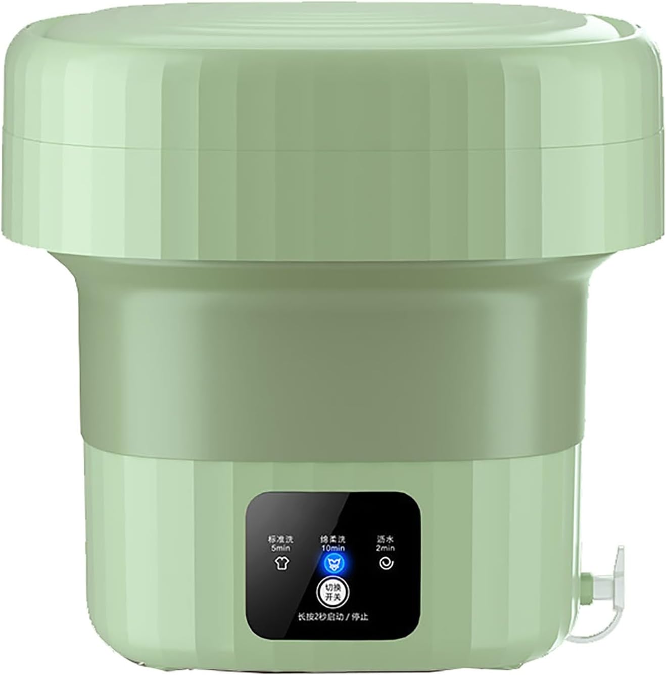 Portable Washing Machine, Volume6L Mini Portable Washer for Outdoors and Home Foldable， Small Portable Laundry Machine,(Green)